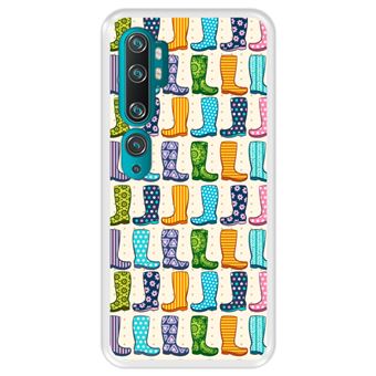 Capa Tpu Hapdey para Xiaomi Mi Note 10 - Note 10 Pro - Cc9 Pro | Design Botas de Borracha Colorida Moda - Transparente