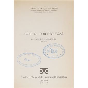 Cortes portuguesas, reinado de d. afonso iv (1325-1357). [encadernado] - 1