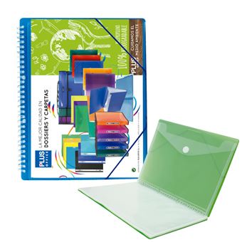 Portfolio Plus Espiral e Elástico 30 Folhas - Azul - 1