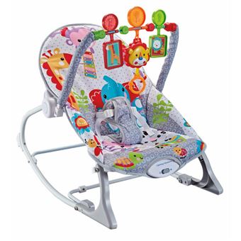 Cadeira e Espreguiçadeira de Balanço BEUNIK para Bebé | Cinza - 1