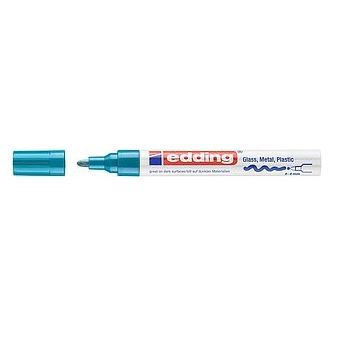 Edding Lackmarker creative 750 4-750-9-010 2-4mm Rundspitze h.blau Azul e Branco - 1
