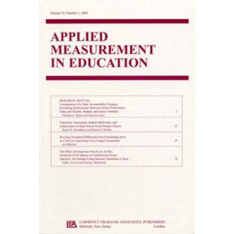 Advances in Computerized Scoring of Complex Item Formats - A Special Issue of Applied Measurement in Education - Paperback - 2003 - 1