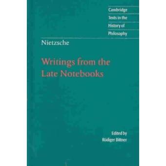 Writings from the Late Notebooks - Friedrich Nietzsche - Hardback - 2003 - 1