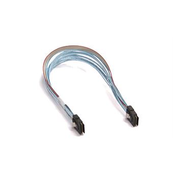 Cabo Serial Attached Scsi (sas) Supermicro IPASS -> IPASS SAS Cable, 39cm | Azul - 1