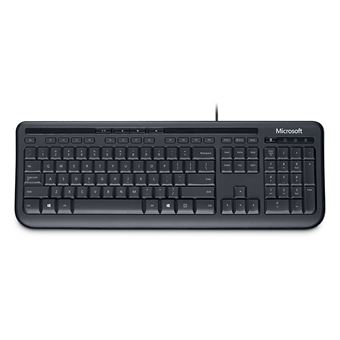 Teclado com Fios Microsoft Wired Keyboard 600 | Idioma: Inglês US | Preto - 1