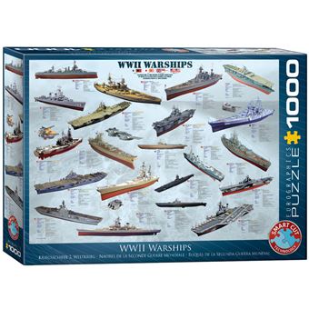 Puzzle Eurographics Navios II Guerra Mundial - WW II Warships | 1000 Peças - 1