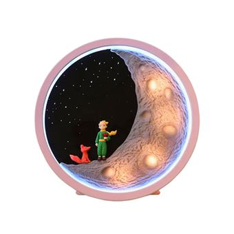 Candeeiro com Coluna OnLike Lua Principezinho - Rosa - 1