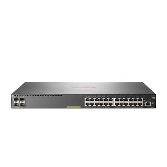 Hewlett Packard Enterprise Aruba 2930F 24G PoE+ 4SFP+ Gerido L3 Gigabit Ethernet (10/100/1000) Cinzento 1U Apoio Power over Ethernet (PoE)