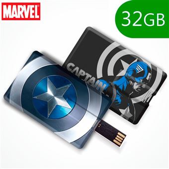 Pen Drive COOL USB X32 GB Slim Licença Marvel Capitão América