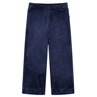 Calças para criança | vidaXL | veludo azul-escuro 116 | 5 a 6 anos - 1