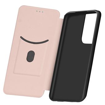 Capa Avizar para Samsung Galaxy S21 Ultra com Função Carteira | Efeito Carbono - Rose Gold - 1