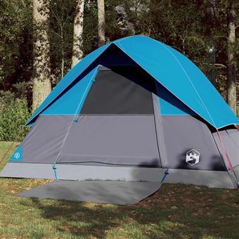 Tenda de campismo vidaXL | cúpula para 3 pessoas impermeável azul - 1