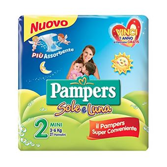 Fralda Pampers Sole e Luna Mini  descartável 2 21peça(s) - 1