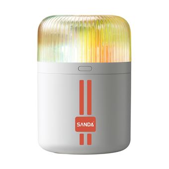 Humidificador/Difusor de Aroma com Luz LED Sanda SD-6409 | Branco - 1