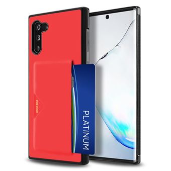 Capa Magunivers PU + TPU com Suporte para Cartão Vermelho para Samsung Galaxy Note 10/Note 10 5G