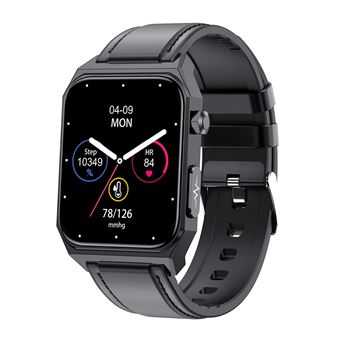 Smartwatch DAM E530 | Tela de 1,91 &quot; | Pulseira couro | Preto - 1