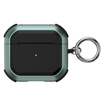 Capa e TPU à prova de choque com mosquetão, verde meia-noite Magunivers para AirPods 3 - 1