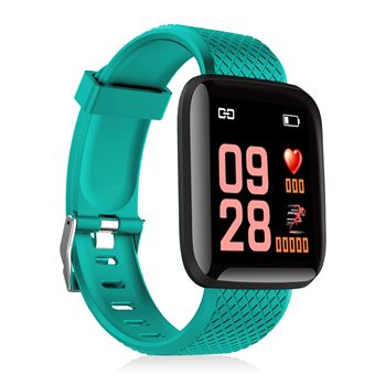 Smartwatch DAM ID116 | Tela Colorida | Bluetooth 40 | Monitor de Frequência Cardíaca | Pulso e Modo Multidesportivo - Turquesa - 1