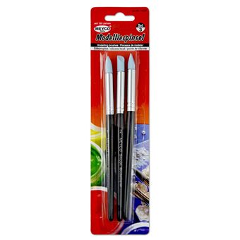 Pincel Meyco 14237 com Ponta Silicone Blister com 3 - 1