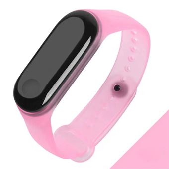 Bracelete Magunivers de Silicone Rosa Transparente para Xiaomi Mi Band 4 - 1