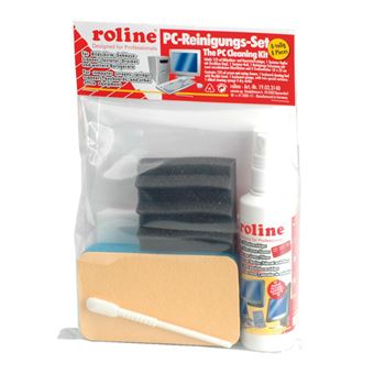 Panos Secos/húmidos e Líquido de Limpeza de Equipamento ROLINE PC-Cleaning Set - 1