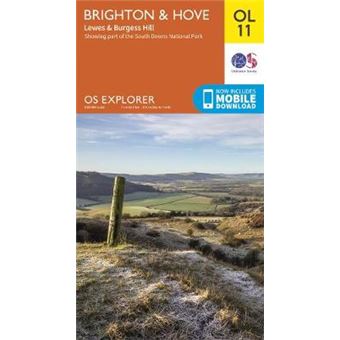 Brighton And Hove Os Explorer Map Ol11 Featuring Part Of The South Downs National Park And South Downs Way - 1