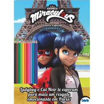 Miraculous Ladybug - Livro para Pintar com Aquarela - Turma da Mônica,  Picolé, Melhoramentos, Coquetel.