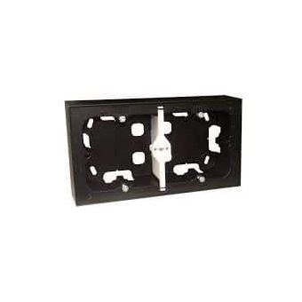 Caixa Saliente Dupla EFAPEL Logus 90 | Preta Mate - 1