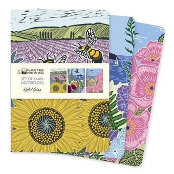 Kate Heiss Set Of 3 Midi Notebooks By Flame Tree Publishing - 1