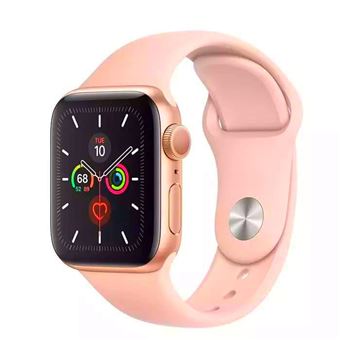 Bracelete de Silicone Gift4Me para Apple Watch Series 9 - 41mm - Rosa Salmão - 1