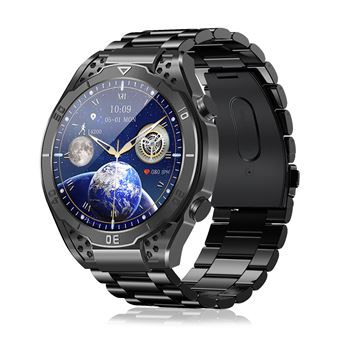 Smartwatch DAM JA01| Monitor de ácido úrico e lipídios | controlo de glicose no sangue | eletrocardiograma ECG | composição corporal | 5,5x1,1x5 cm - Preto - 1