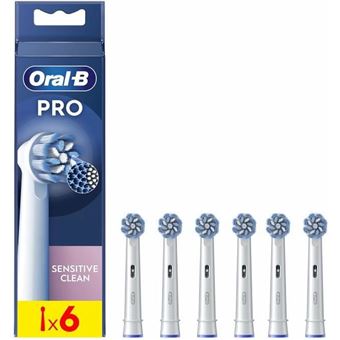 Cabeça de Escova de Dentes Oral-B Pro Sensitive Clean | Branco - 1