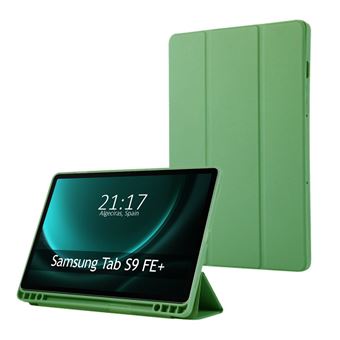 Capa TUMUNDOSMARTPHONE Smart Flip para Samsung Galaxy Tab S9 FE+ Plus | Verde - 1