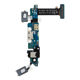 Conector de Carregamento Avizar Micro-USB para Samsung Galaxy S6 - Preto - 1