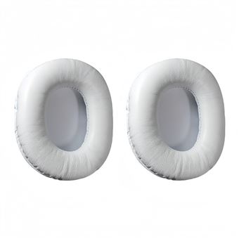 Almofadas para Auscultadores V-REEL para Audio-Technica ATH-M20 M30 M40 M50 M50X | Branco | Couro de Ovelha - 1