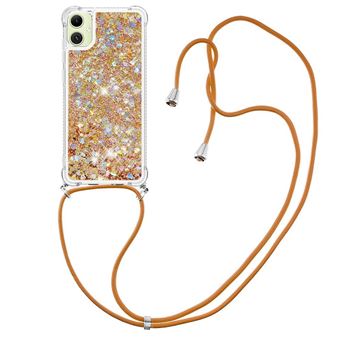 Capa ZURSANA para Samsung Galaxy A06 | TPU | com Cordão | Dourado - 1