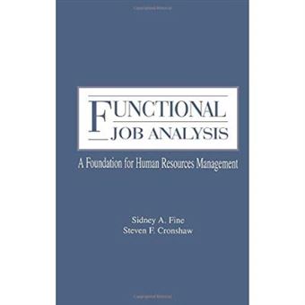 Functional Job Analysis (Applied Psychology Series) - [Livre En Vo] - 1