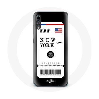 Capa Maniacase para Huawei P20 Bilhete de Avião Nova York - 1
