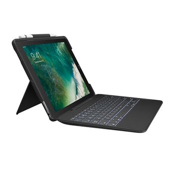 Teclado para Dispositivos Móveis Logitech SLIM COMBO with detachable keyboard and Smart Connector for iPad Air (3rd gen) and iPad Pro 10.5-inch | Preto - 1