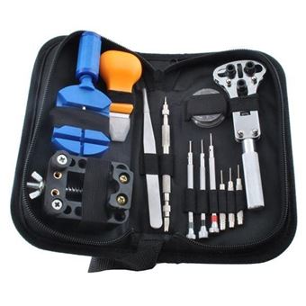 Kit de Ferramenta de Relogoeiro ISO | 13 Peças - Preto - 1