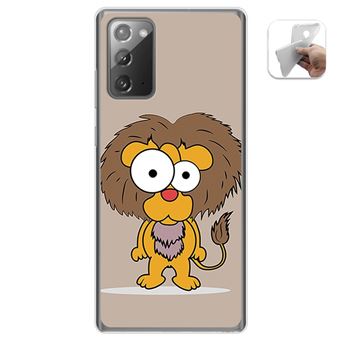 Capa Tumundosmartphone de Gel TPU para Samsung Galaxy Note 20 design Desenhos de Leão - 1