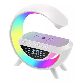 Candeeiro / Coluna G OnLike LED 4 em 1 com Relógio - Branco - 1