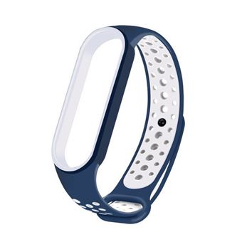 Bracelete Desportiva G4M para Xiaomi Mi Band 6 / Mi Smart Band 6 - Azul / Branco - 1