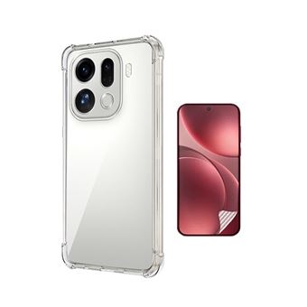 Kit Capa Superprotect Anti-Shock + Pelicula Hydrogel Frente PHONECARE para Oppo Find X9 Pro - Transparente - 1