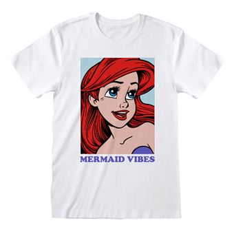 Camisola de Manga Curta The Little Mermaid Mermaid Vibes | S - Branco - 1