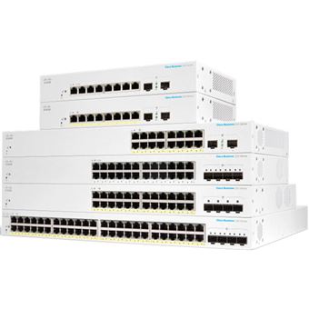 Switch de Rede Cisco CBS220-8FP-E-2G-EU | Branco - 1