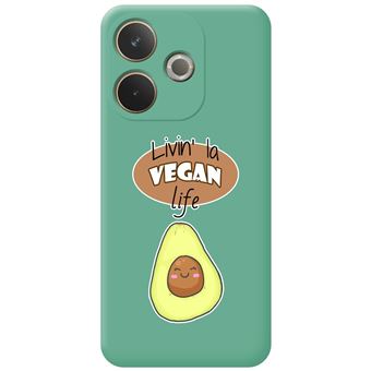 Capa Tumundosmartphone de silicone líquido verde para Oppo A5 Pro 5G | Vegan Life Design Desenhos - 1