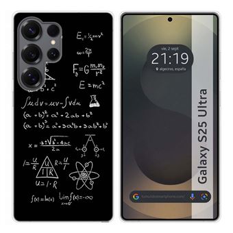 Capa TUMUNDOSMARTPHONE de silicone para Samsung Galaxy S25 Ultra 5G Design Fórmulas Desenhos - 1