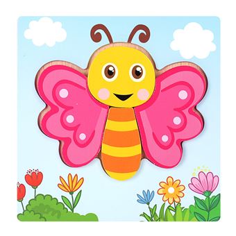 Puzzle Zhishangs Infantis 3D Borboleta #KM163 | 4 Peças - 1