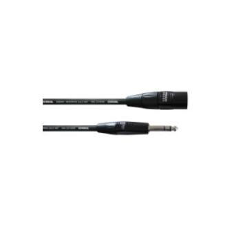 cabo de interface/adaptador de género Cordial CIM 6 MV  XLR Plug 6.3mm Preto - 1